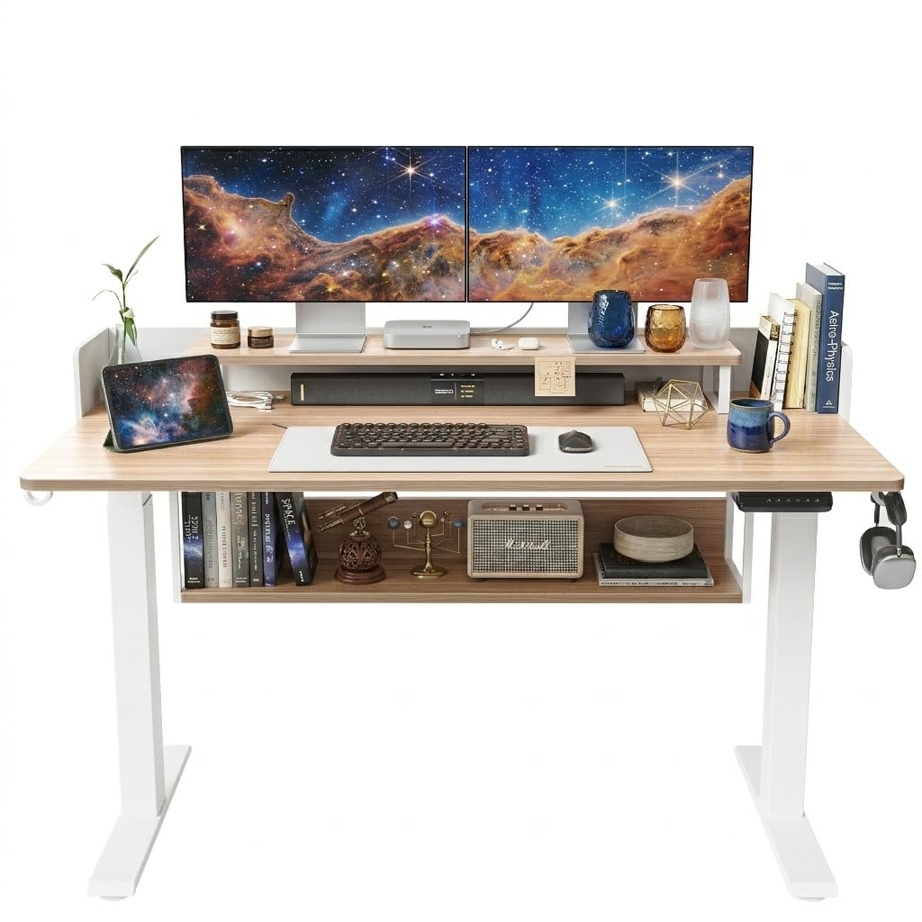 Amazon.com: CubiCubi One-Piece Standing Desk 55x24 with Under